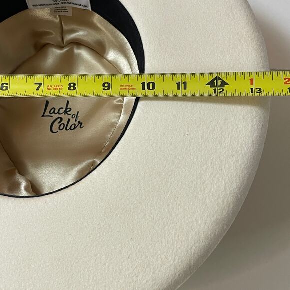 Lack Of Color White Hat with Brown Band main image 4